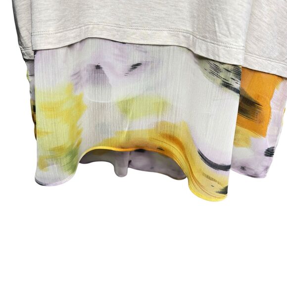 LOGO by Lori Goldstein Knit Tunic Top Mixed Media Hem Women's Plus 3X NWOT - Picture 6 of 16